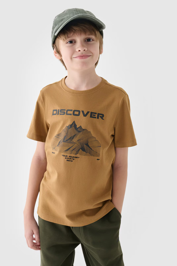 4F T-Shirt With Print For Boys 4F 4FJWAW24TTS