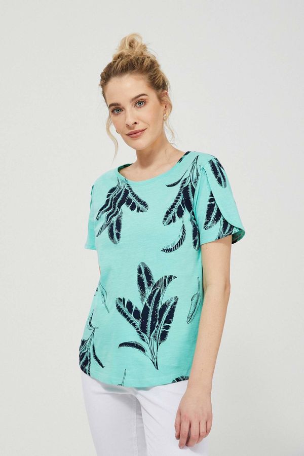 Moodo T-shirt with print - mint