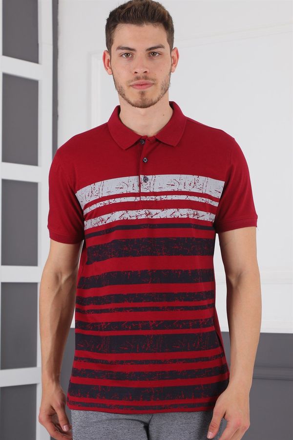 dewberry T0453 DEWBERRY DIO RISE MEN'S T-SHIRT-BURGUNDY