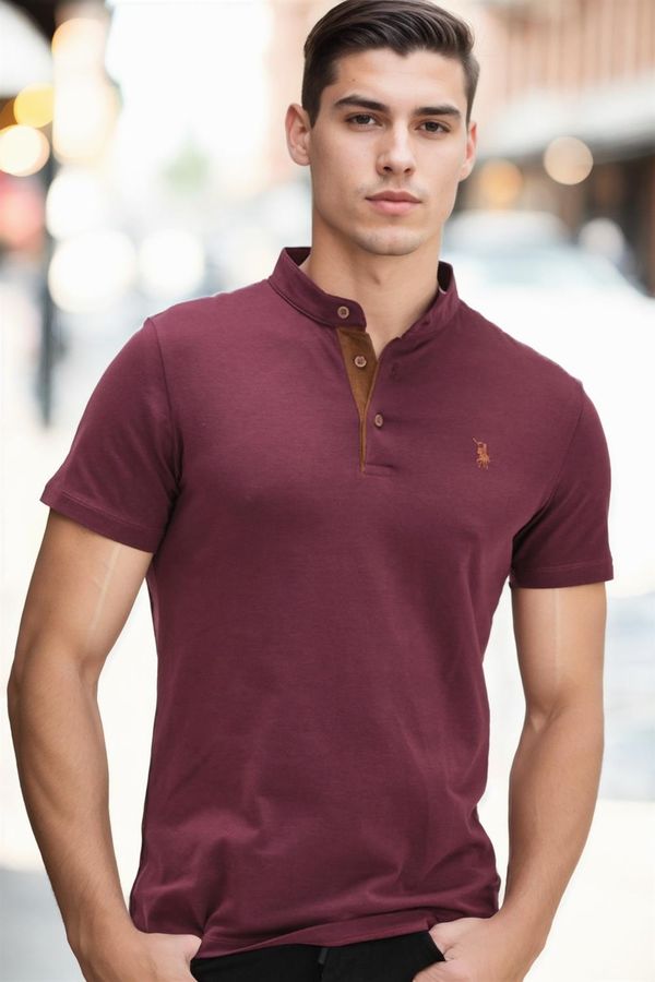 dewberry T8560 DEWBERRY T-SHIRT-DARK PURPLE