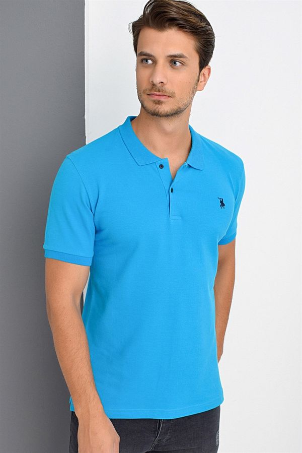 dewberry T8561 DEWBERRY MEN'S TSHIRT-BLUE