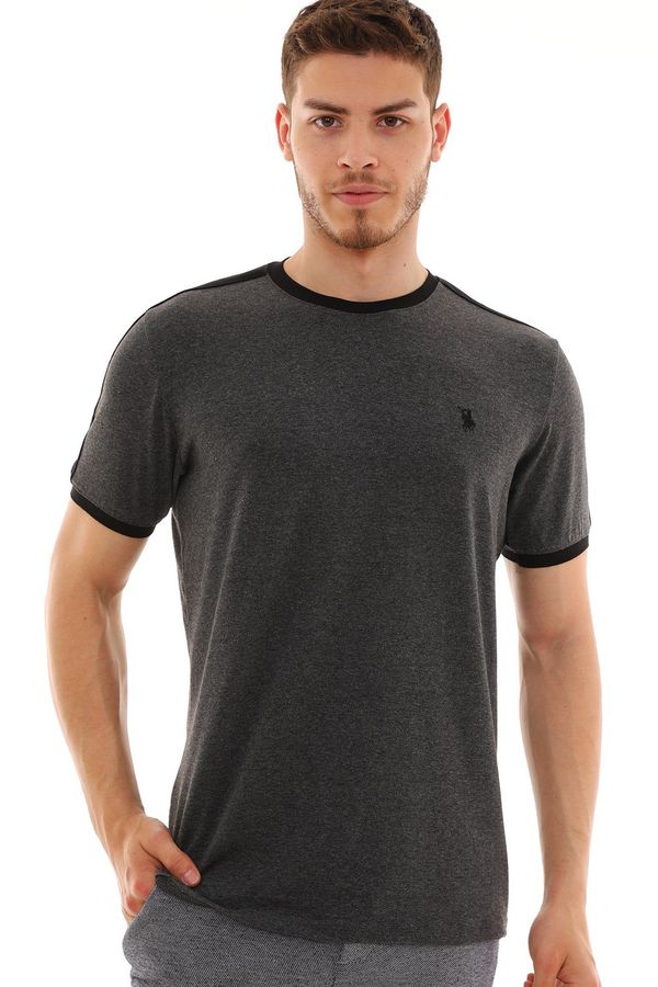 dewberry T8584 DEWBERRY MEN'S T-SHIRT-ANTHRACITE