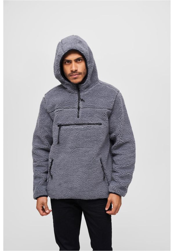 Brandit Teddyfleece Worker Pullover Jacket anthracite