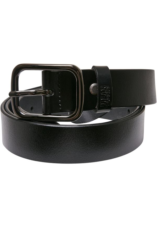 Urban Classics Thorn Buckle Synthetic Leather Belt Black