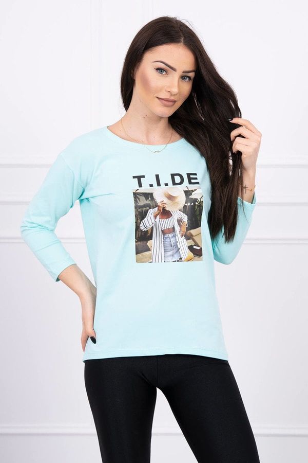 Kesi Tide mint print blouse