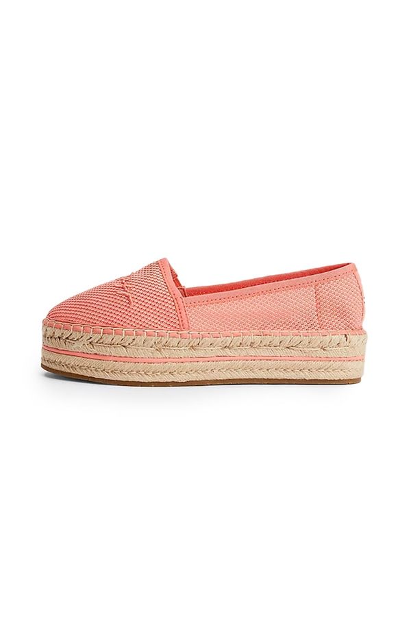 Tommy Hilfiger Tommy Hilfiger Espadrilles - TH TEXTURED FLATFORM ESPADRILLE orange