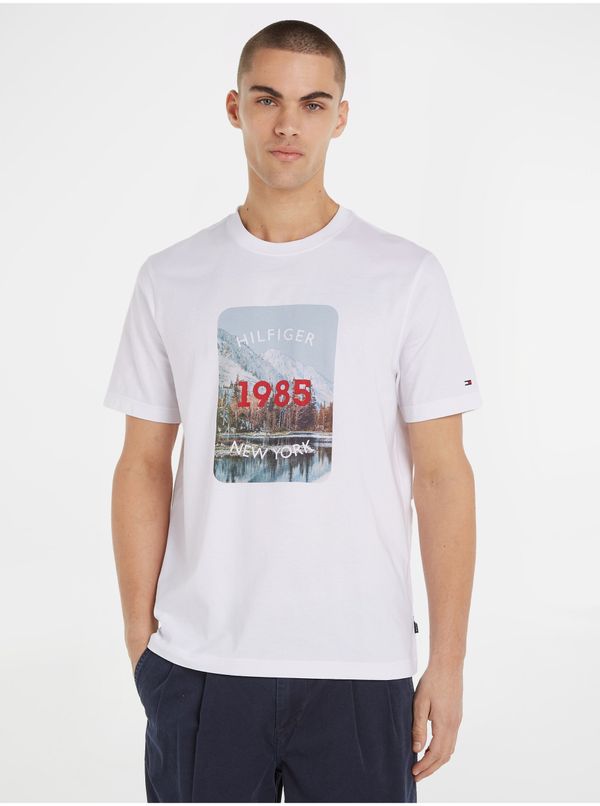 Tommy Hilfiger Tommy Hilfiger Landscape White T-Shirt - Men's