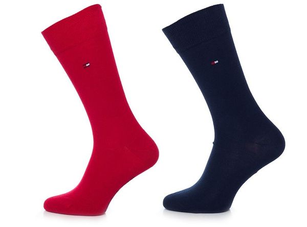 Tommy Hilfiger Tommy Hilfiger Man's 3Pack Socks 371111 Red/Navy Blue