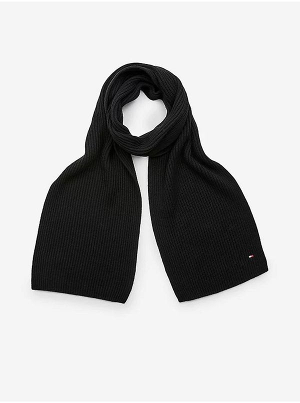 Tommy Hilfiger Tommy Hilfiger Scarf - ESSENTIAL FLAG KNITTED SCARF black