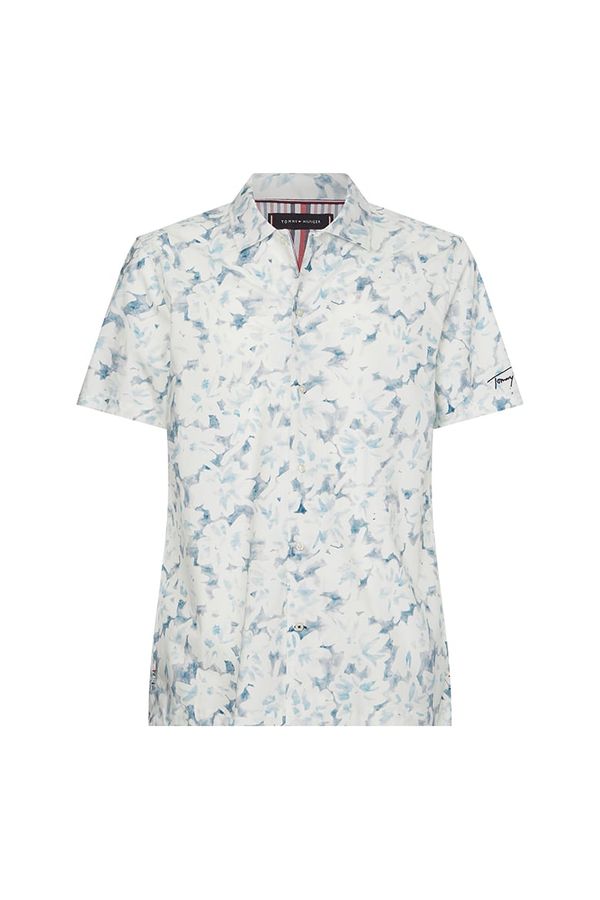 Tommy Hilfiger Tommy Hilfiger Shirt - TIE DYE PRINT SHIRT S/S white-blue