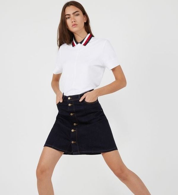 Tommy Hilfiger Tommy Hilfiger Skirt - ROME HW A-LINE SKIRT BILLY denim