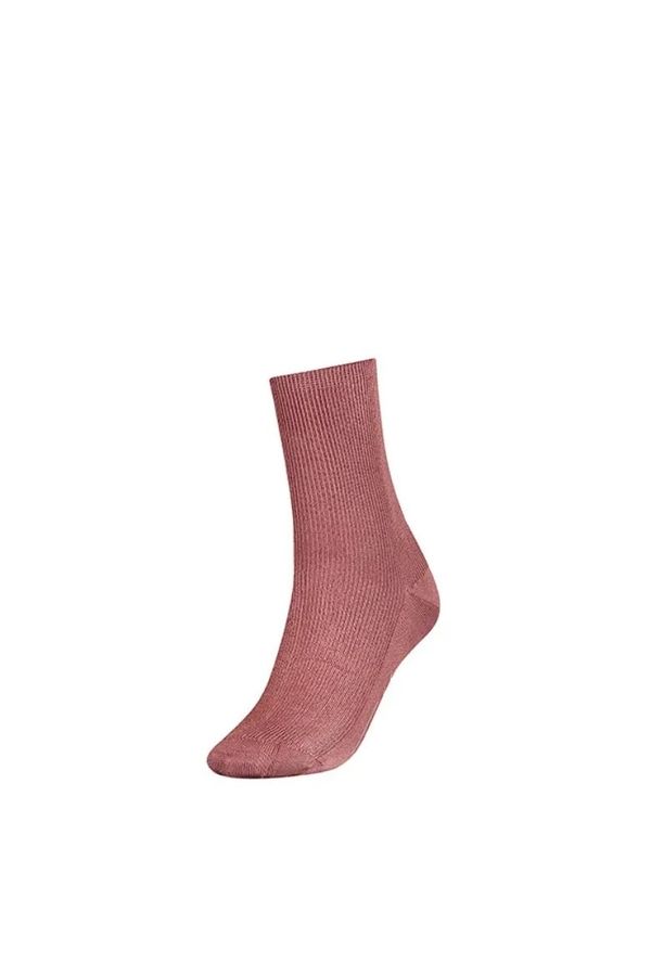 Tommy Hilfiger Tommy Hilfiger Socks - TH WOMEN SHORT SOCK 1P SMALL RIB pink