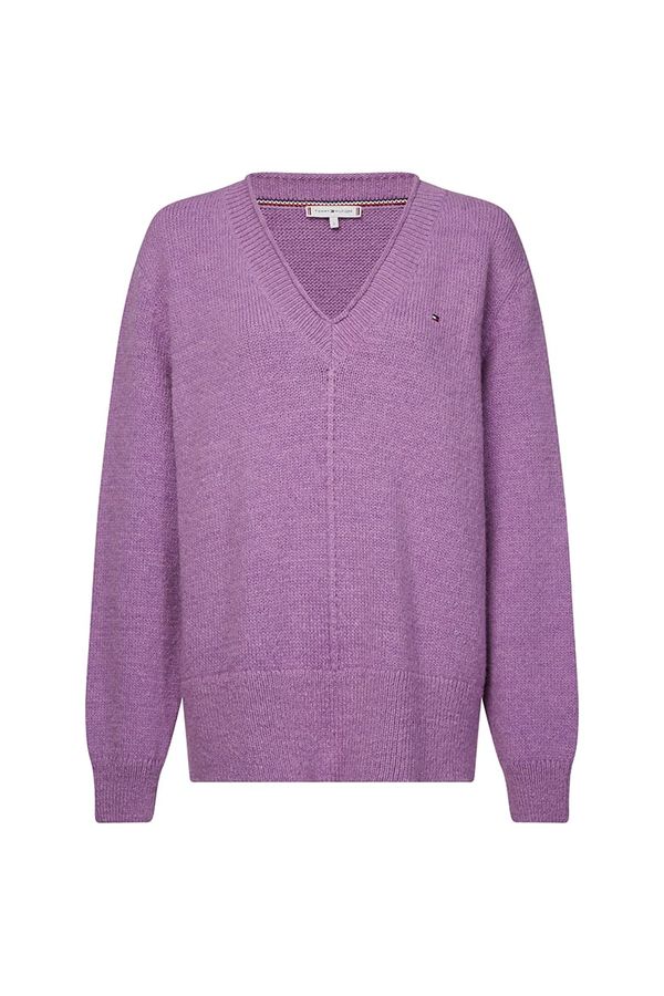 Tommy Hilfiger Tommy Hilfiger Sweater - AD CEVIE V-NK SWT purple