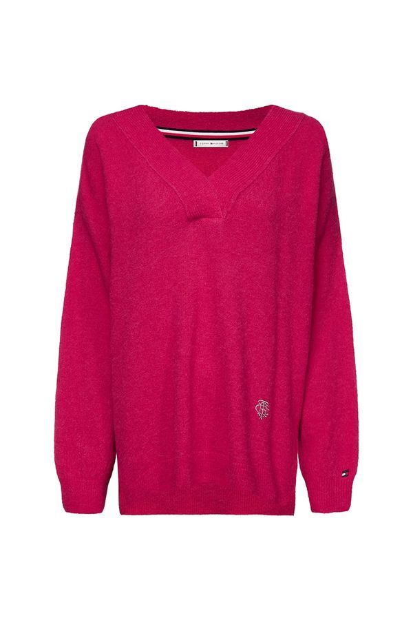 Tommy Hilfiger Tommy Hilfiger Sweater - CANDACE V-NK SWTR pink