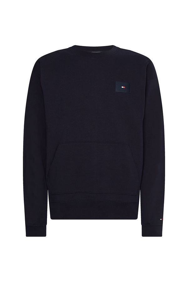 Tommy Hilfiger Tommy Hilfiger Sweatshirt - PANELLED HILFIGER PRINT CREWNECK blue