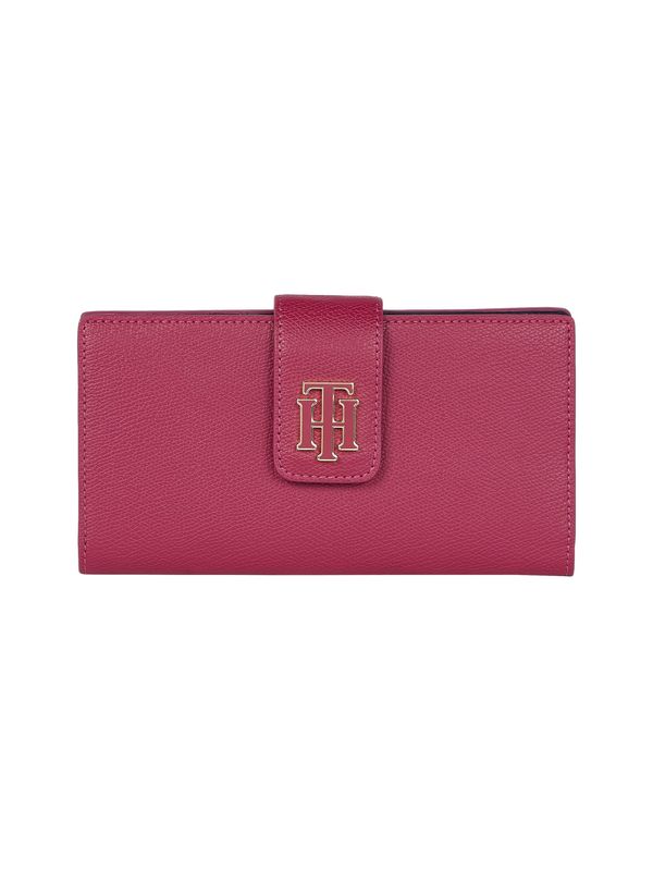 Tommy Hilfiger Tommy Hilfiger Wallet - TH OUTLINE LRG FLAP pink