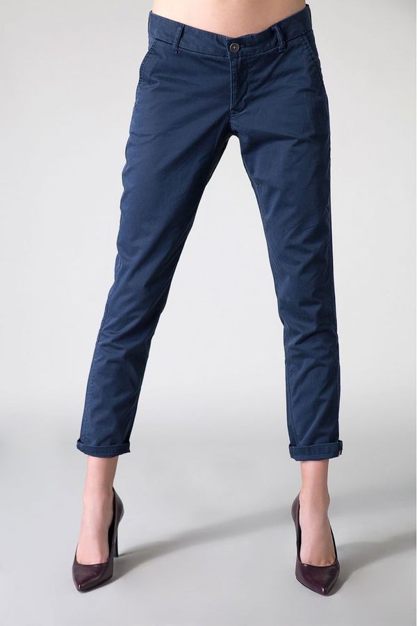 Tommy Hilfiger Tommy Jeans Pants - Hilfiger Denim THDW MID RISE BASIC CHINO 4 blue