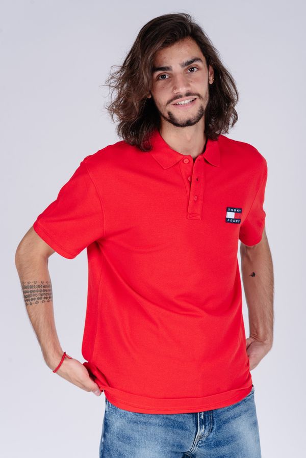 Tommy Hilfiger Tommy Jeans Polo shirt - TJM TOMMY BADGE POLO red