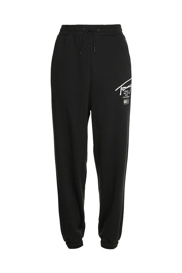 Tommy Hilfiger Tommy Jeans Sweatpants - TJW MODERN SIGNATURE SWEATPANT black