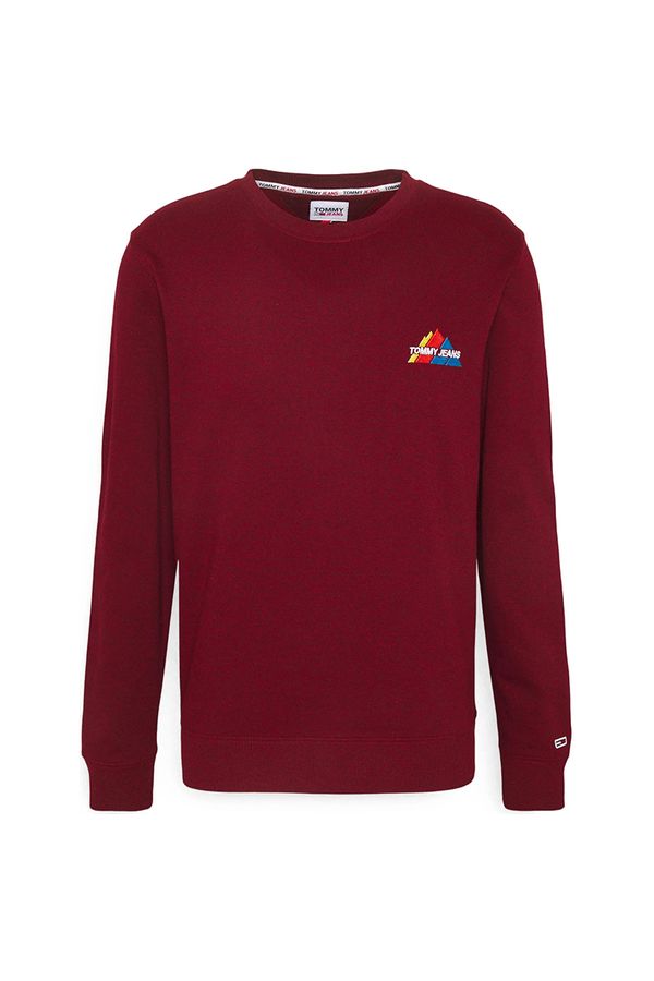 Tommy Hilfiger Tommy Jeans Sweatshirt - TJM MOUNTAIN GRAPHIC CREW red