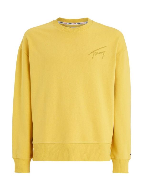 Tommy Hilfiger Tommy Jeans Sweatshirt - TJM TOMMY SIGNATURE CREW yellow
