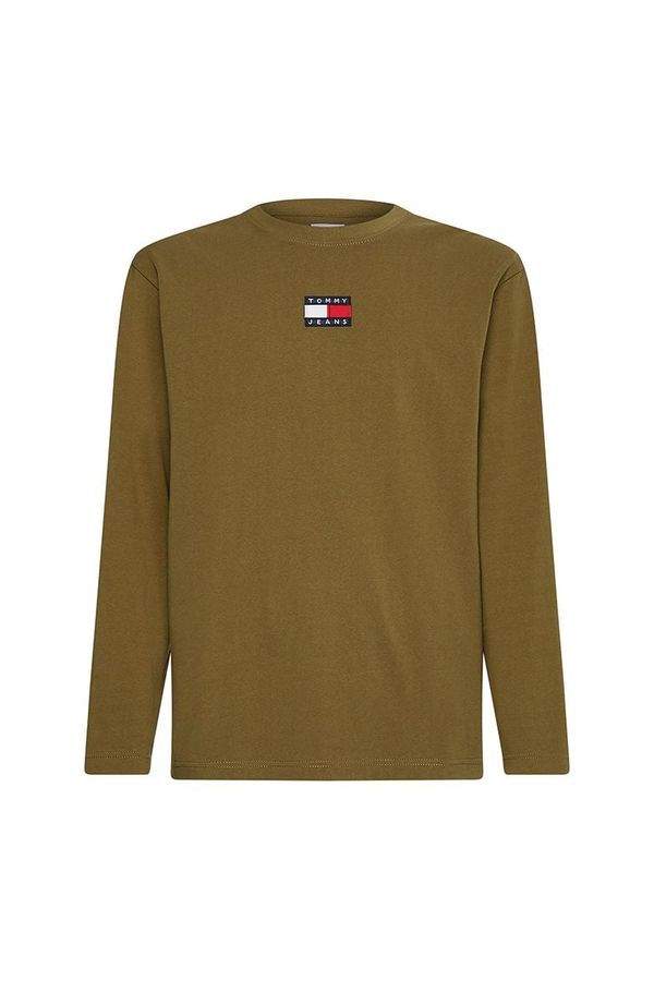 Tommy Hilfiger Tommy Jeans T-Shirt - TJM LS TOMMY BADGE TEE green