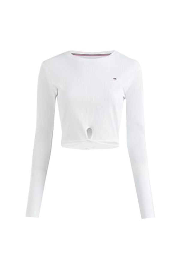 Tommy Hilfiger Tommy Jeans T-shirt - TJW CROP STRAP FRONT white