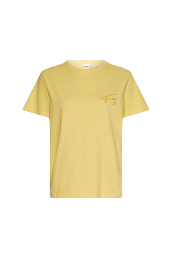 Tommy Hilfiger Tommy Jeans T-Shirt - TJW RLXD TOMMY SIGNATURE SS yellow