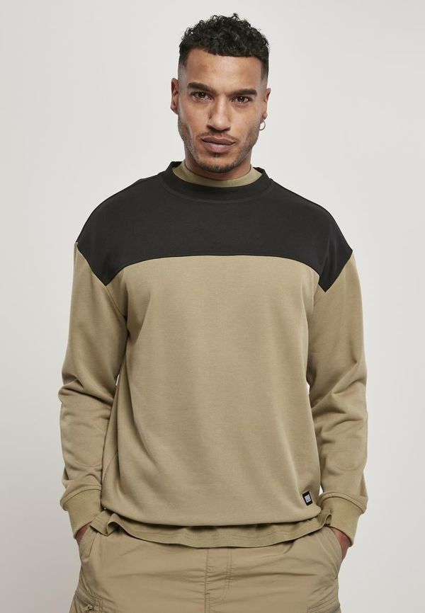 UC Men Top Block Crewneck Khaki/Black