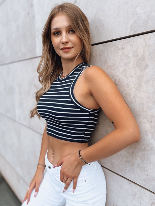 DStreet Top damski w paski STELLA MAE granatowy Dstreet