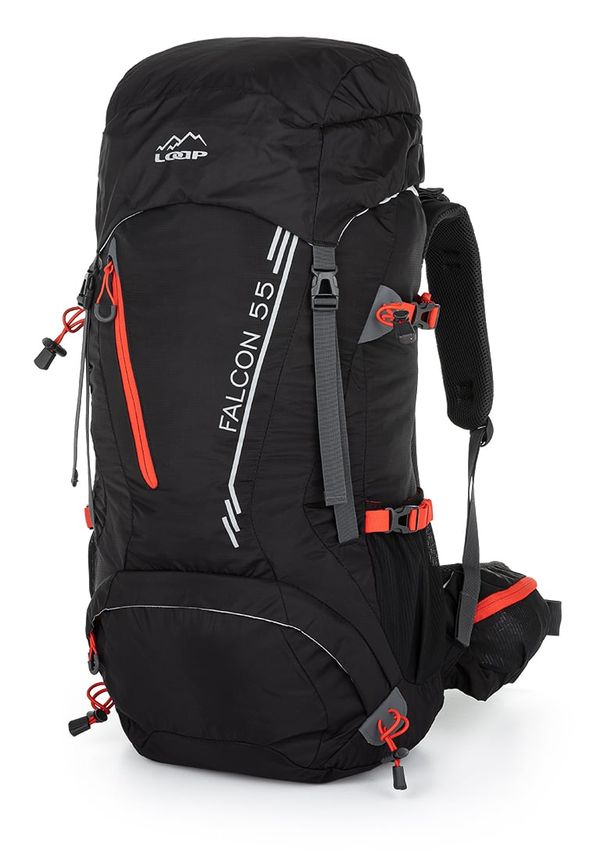 LOAP Tourist backpack LOAP FALCON 55 Black/Red