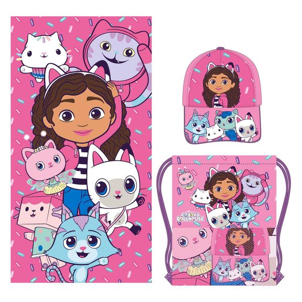 GABBY´S DOLLHOUSE TOWEL SET SACHET GABBY´S DOLLHOUSE