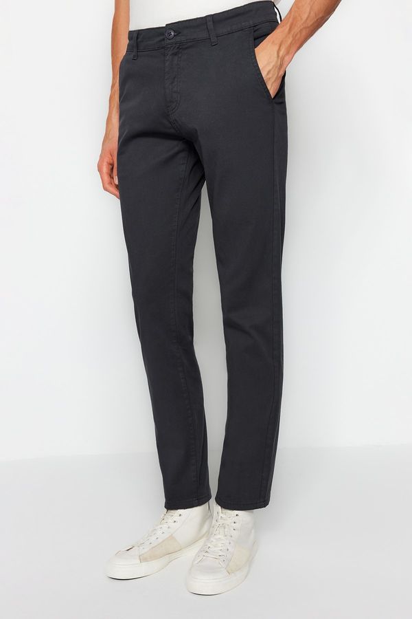 Trendyol Trendyol Anthracite Slim Fit Chino Trousers
