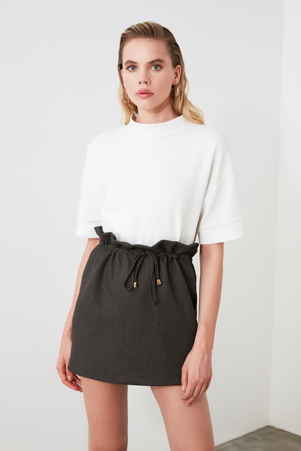 Trendyol Trendyol Anthracite Waist Slur skirt