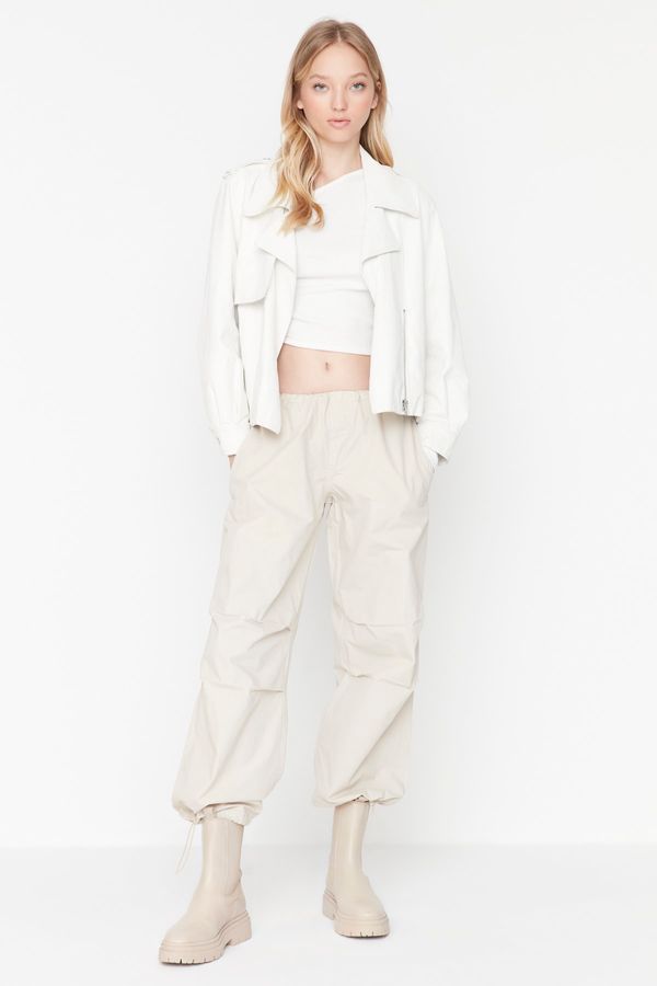 Trendyol Trendyol Beige Pajamas Normal Waist Parachute Trousers