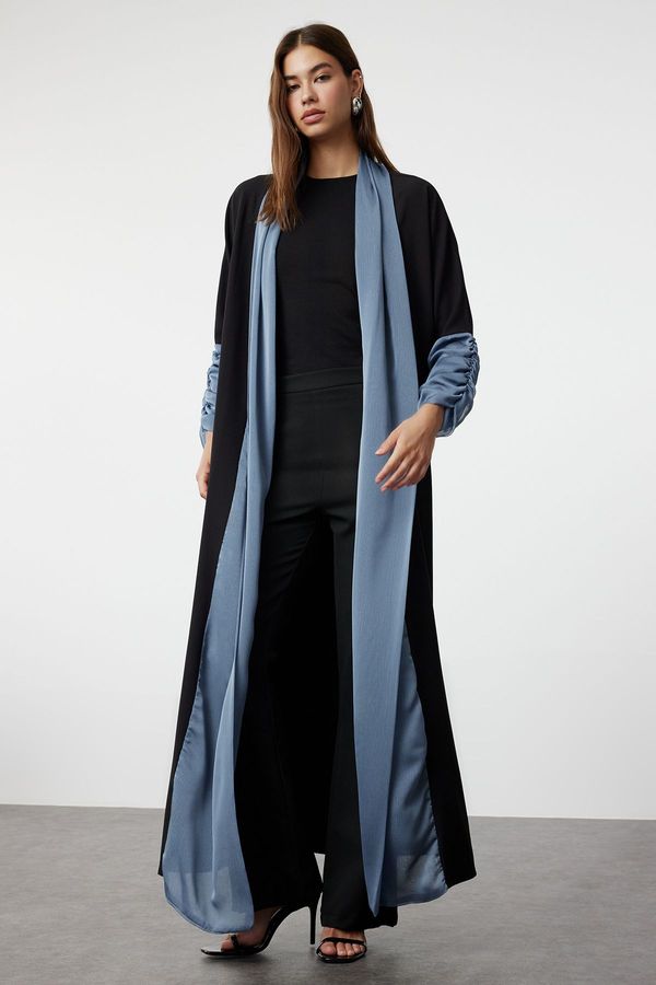 Trendyol Trendyol Black Blue Woven Cap & Abaya & Abaya