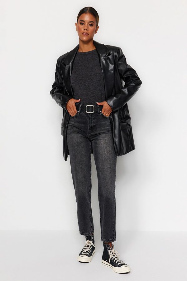 Trendyol Trendyol Black High Waist Mom Jeans