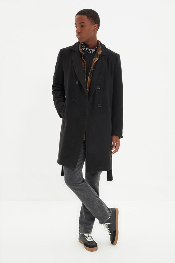 Trendyol Trendyol Black Regular Fit Long Coat