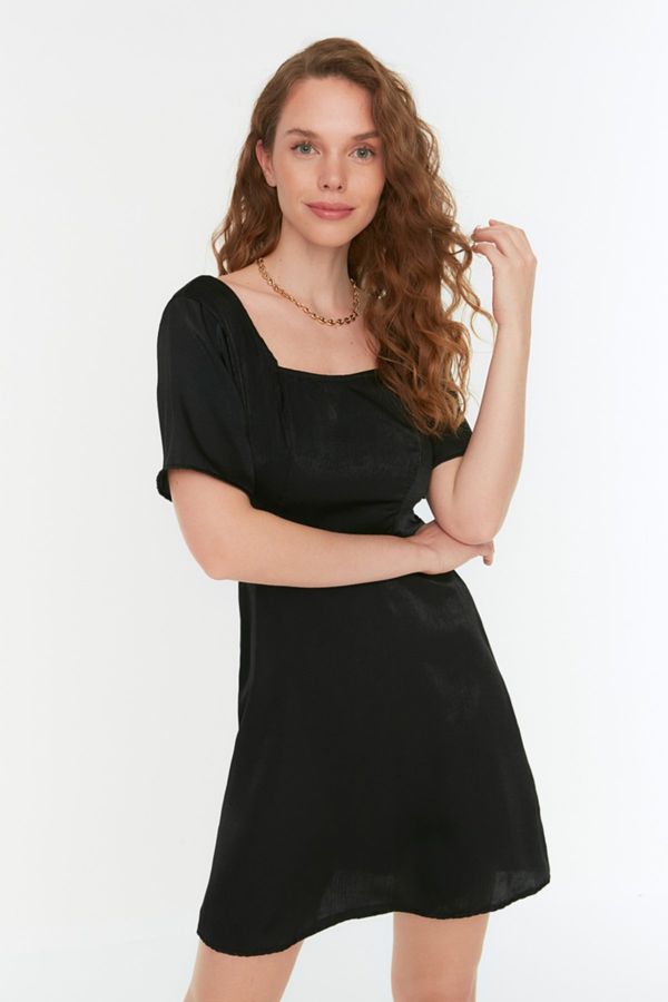 Trendyol Trendyol Black Square Collar Dress