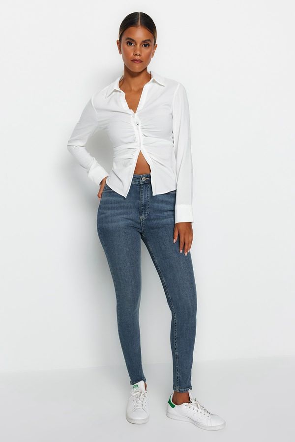 Trendyol Trendyol Blue High Waist Skinny Jeans