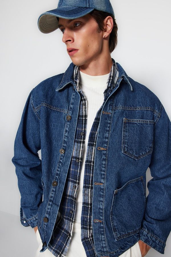 Trendyol Trendyol Blue Regular Fit Denim Jeans Jacket