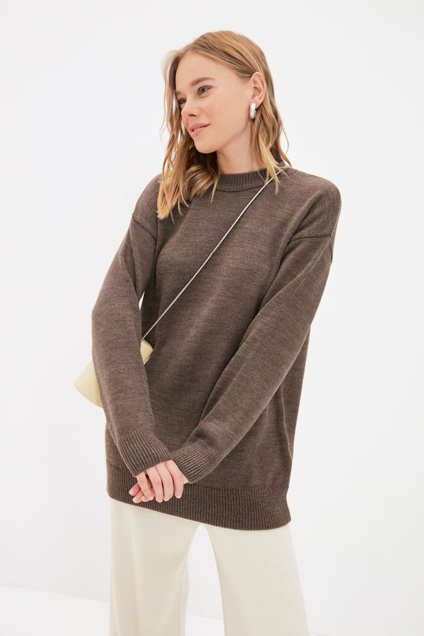 Trendyol Trendyol Brown High Neck Knitwear Sweater