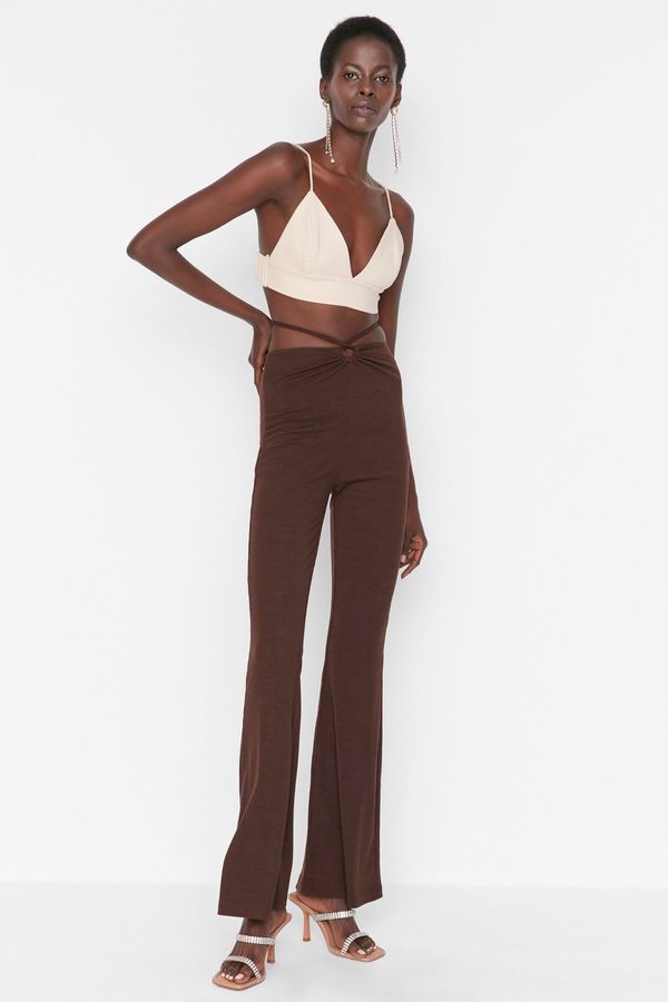 Trendyol Trendyol Brown Knitted Trousers