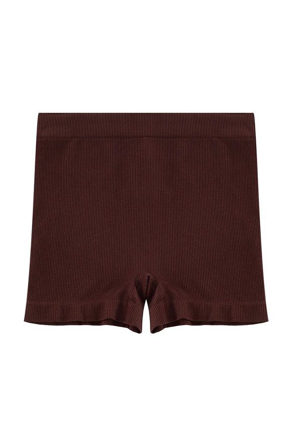 Trendyol Trendyol Brown Seamless Boxer Knitted Briefs