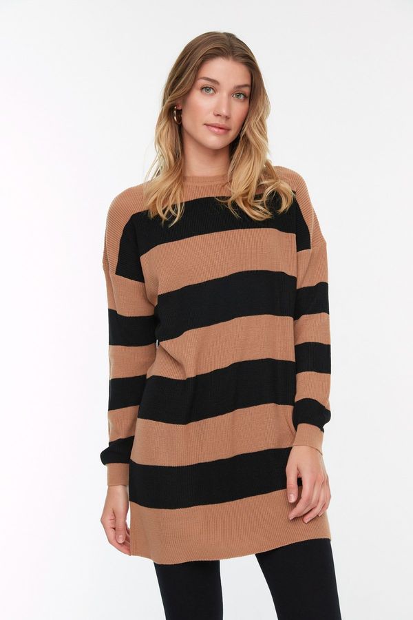 Trendyol Trendyol Brown Striped Knitwear Sweater