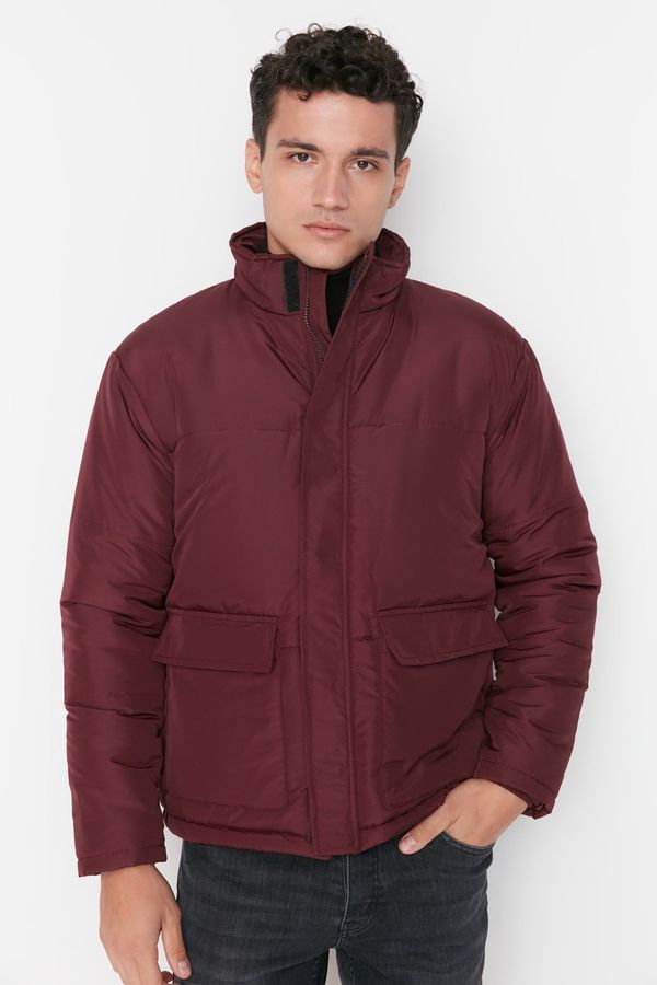 Trendyol Trendyol Burgundy Regular Fit Puffer Winter Coat