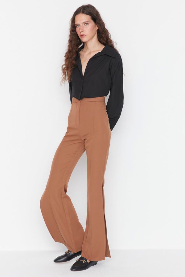 Trendyol Trendyol Camel Slit Trousers