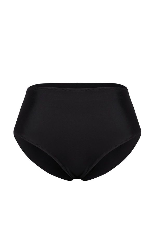 Trendyol Trendyol Curve Black High Waist Basic Plus Size Bikini Bottom