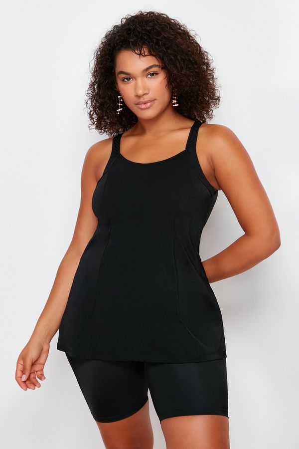 Trendyol Trendyol Curve Black U Neck Tankini