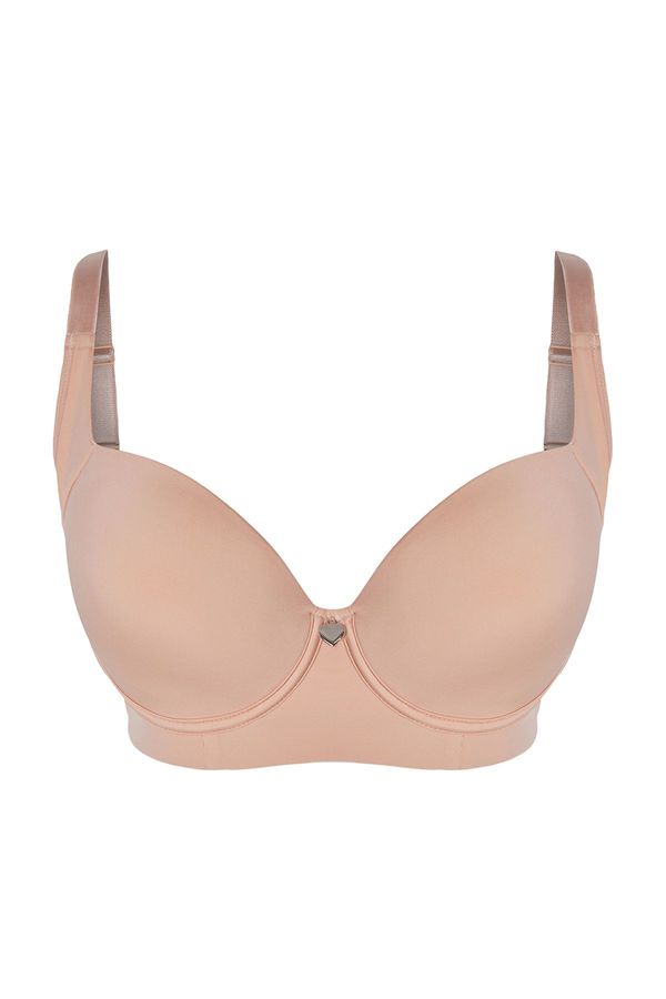 Trendyol Trendyol Curve Heart Accessory Plus Size Bra with Skin Side Lifting Effect